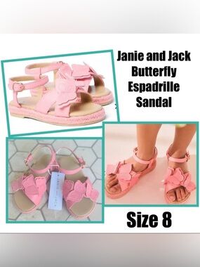 Janie and Jack Butterfly Espadrille Sandal